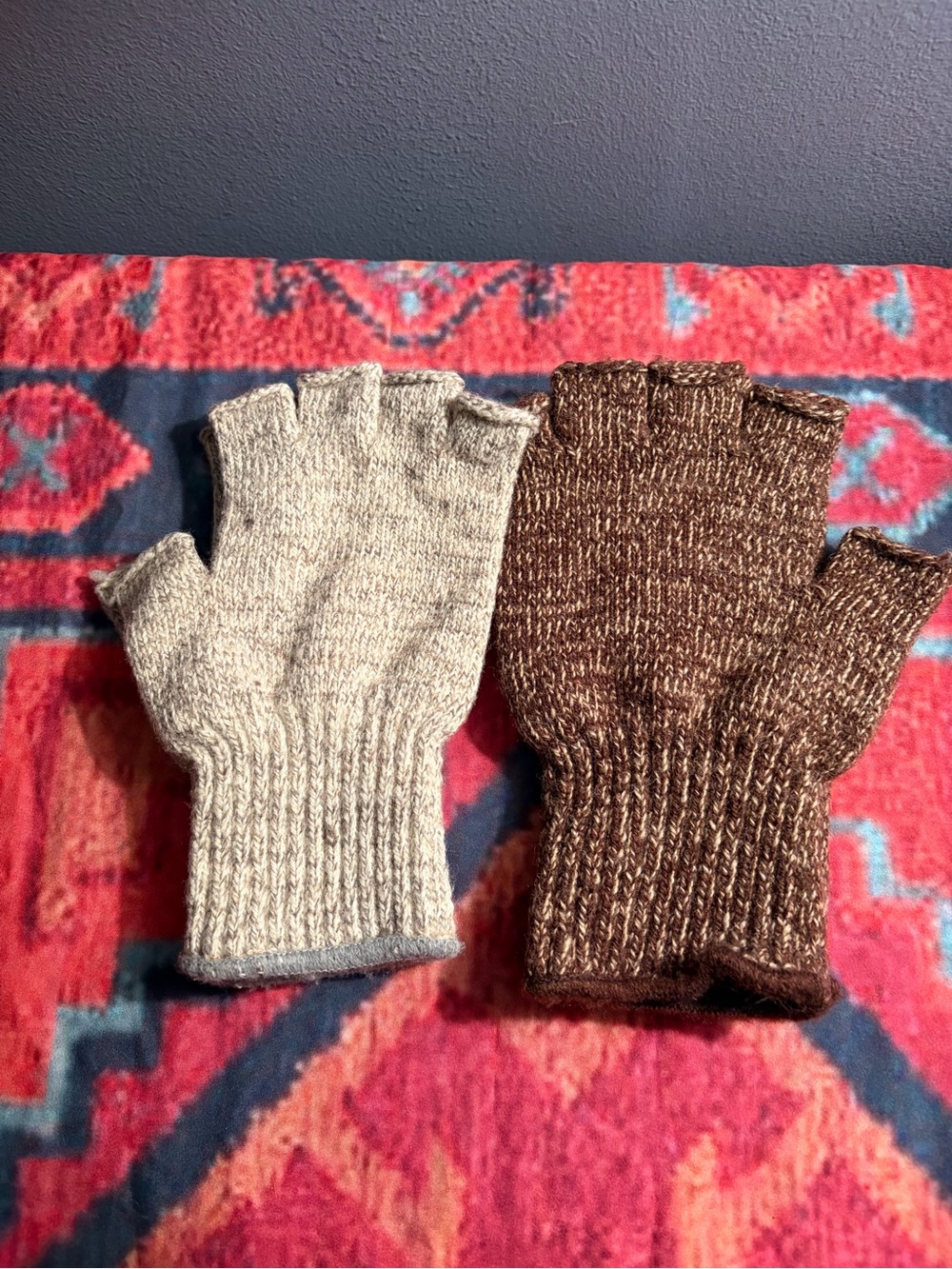 Pair of Schaefer Outfitter Fingerless Ragg Wool Knit Gloves